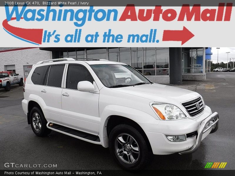 Blizzard White Pearl / Ivory 2008 Lexus GX 470