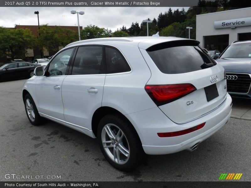 Glacier White Metallic / Pistachio Beige 2017 Audi Q5 2.0 TFSI Premium Plus quattro