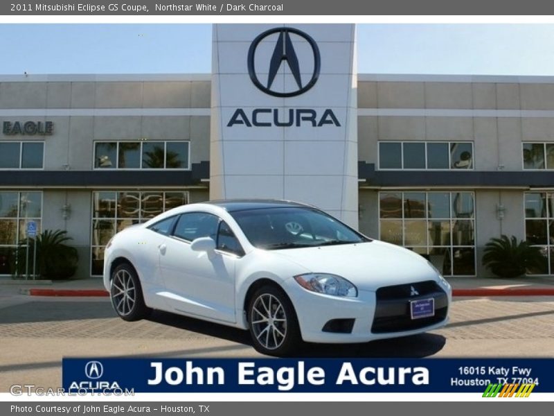 Northstar White / Dark Charcoal 2011 Mitsubishi Eclipse GS Coupe