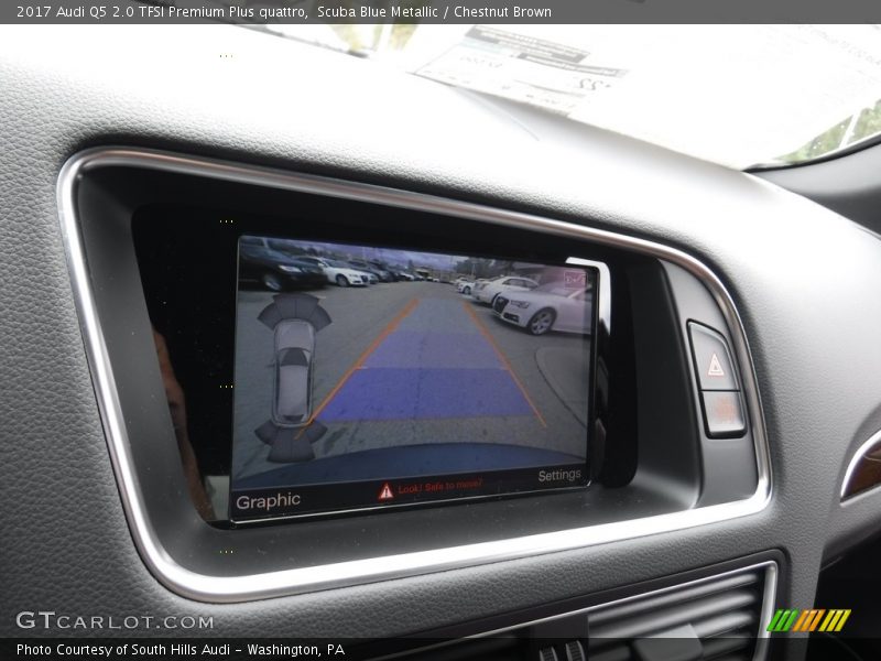 Scuba Blue Metallic / Chestnut Brown 2017 Audi Q5 2.0 TFSI Premium Plus quattro