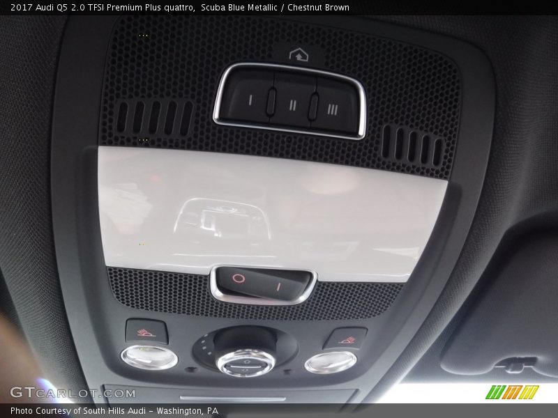 Scuba Blue Metallic / Chestnut Brown 2017 Audi Q5 2.0 TFSI Premium Plus quattro
