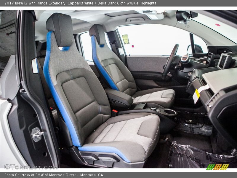  2017 i3 with Range Extender Deka Dark Cloth w/Blue Highlights Interior