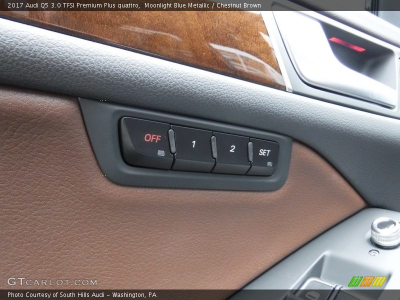 Moonlight Blue Metallic / Chestnut Brown 2017 Audi Q5 3.0 TFSI Premium Plus quattro