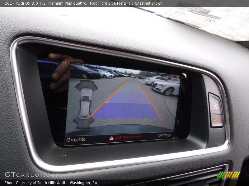 Moonlight Blue Metallic / Chestnut Brown 2017 Audi Q5 3.0 TFSI Premium Plus quattro