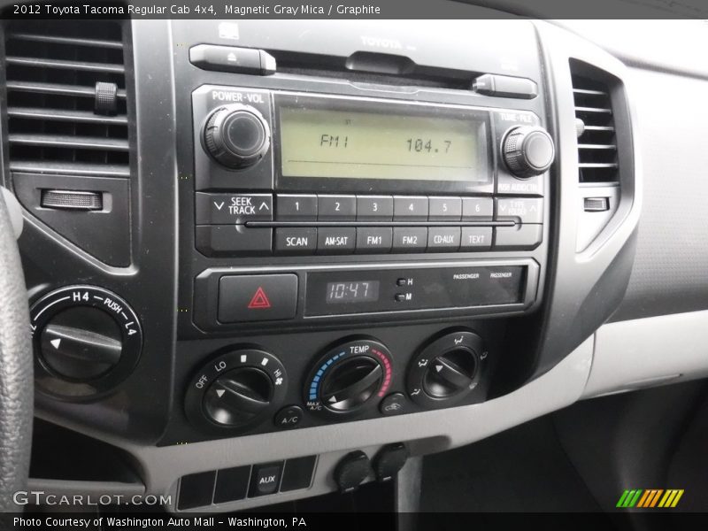 Magnetic Gray Mica / Graphite 2012 Toyota Tacoma Regular Cab 4x4