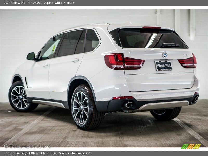 Alpine White / Black 2017 BMW X5 xDrive35i