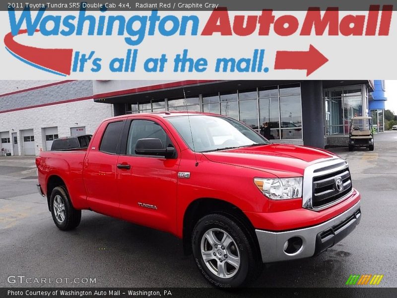 Radiant Red / Graphite Gray 2011 Toyota Tundra SR5 Double Cab 4x4