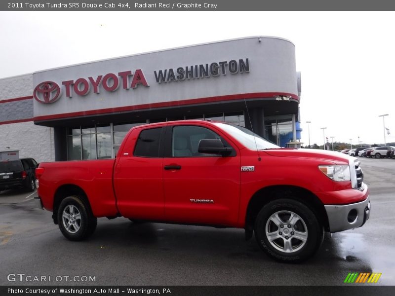 Radiant Red / Graphite Gray 2011 Toyota Tundra SR5 Double Cab 4x4