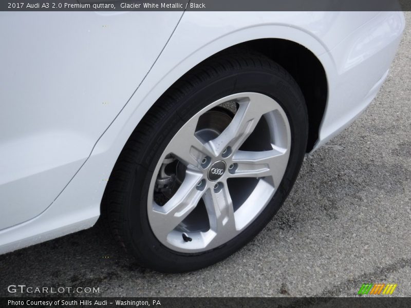 Glacier White Metallic / Black 2017 Audi A3 2.0 Premium quttaro