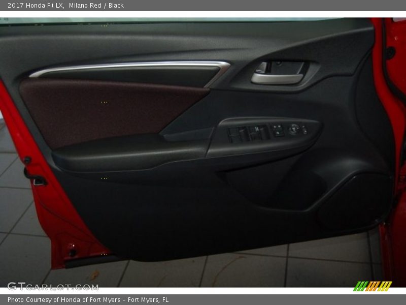Milano Red / Black 2017 Honda Fit LX