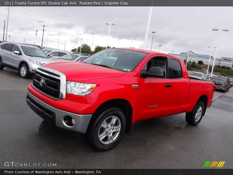 Radiant Red / Graphite Gray 2011 Toyota Tundra SR5 Double Cab 4x4