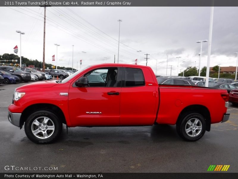 Radiant Red / Graphite Gray 2011 Toyota Tundra SR5 Double Cab 4x4