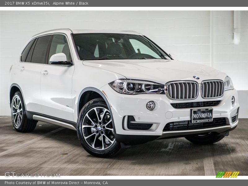 Alpine White / Black 2017 BMW X5 xDrive35i