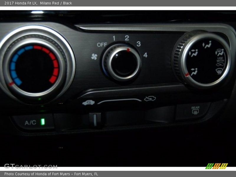 Milano Red / Black 2017 Honda Fit LX