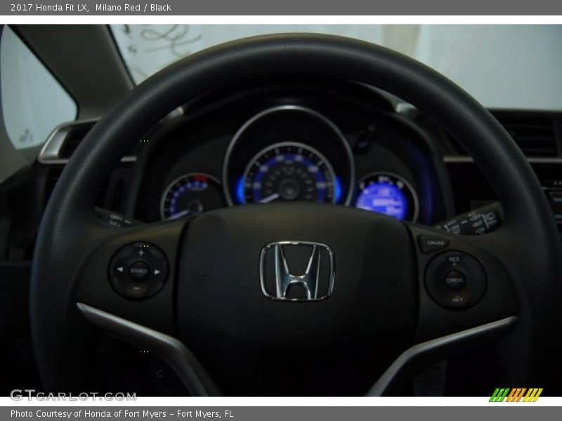 Milano Red / Black 2017 Honda Fit LX