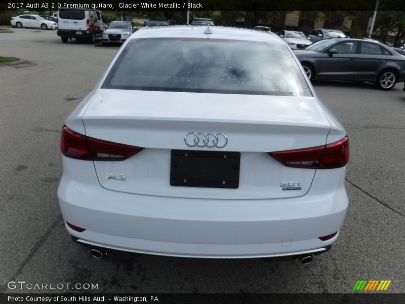 Glacier White Metallic / Black 2017 Audi A3 2.0 Premium quttaro