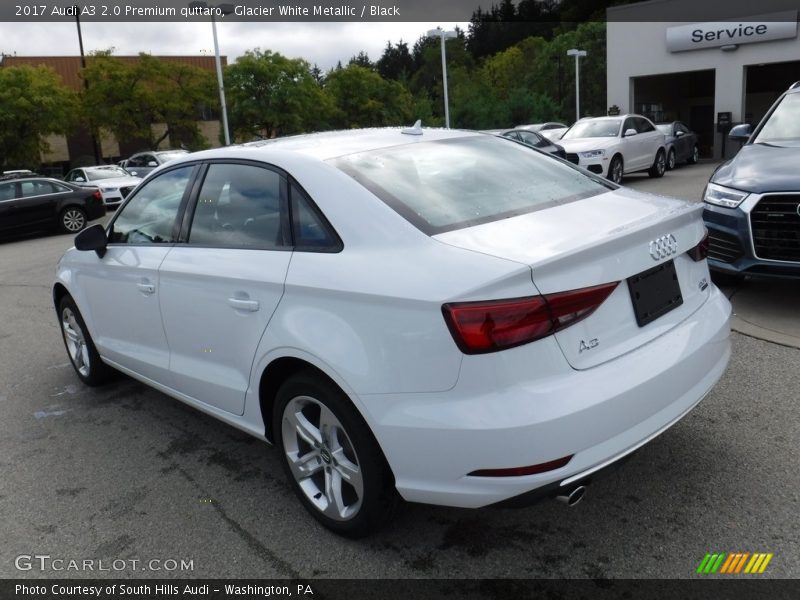Glacier White Metallic / Black 2017 Audi A3 2.0 Premium quttaro