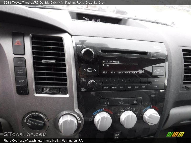 Radiant Red / Graphite Gray 2011 Toyota Tundra SR5 Double Cab 4x4