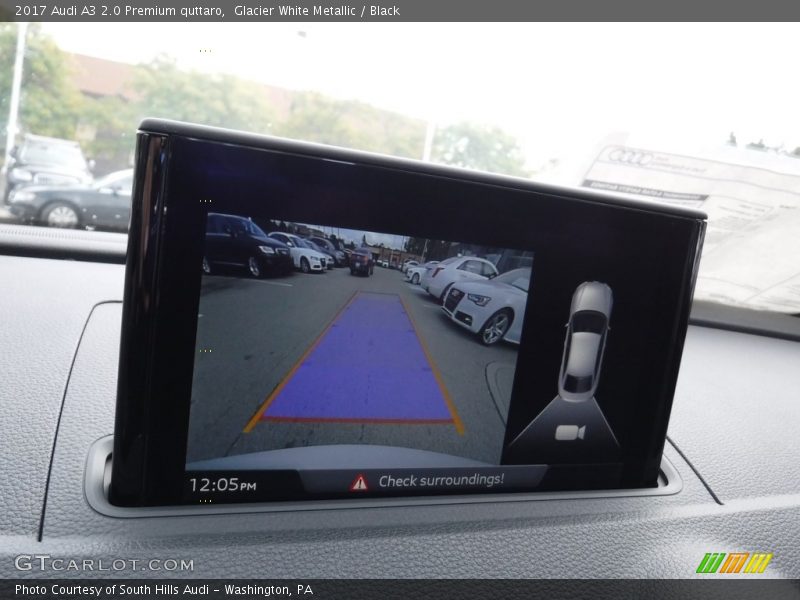 Glacier White Metallic / Black 2017 Audi A3 2.0 Premium quttaro