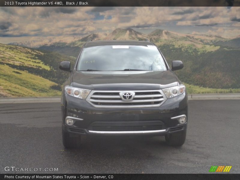 Black / Black 2013 Toyota Highlander V6 4WD