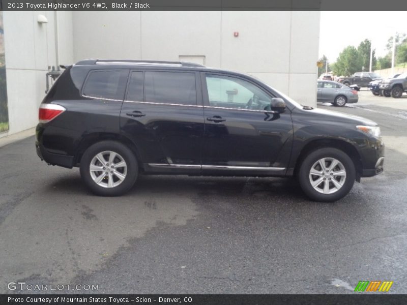 Black / Black 2013 Toyota Highlander V6 4WD
