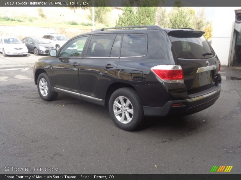 Black / Black 2013 Toyota Highlander V6 4WD
