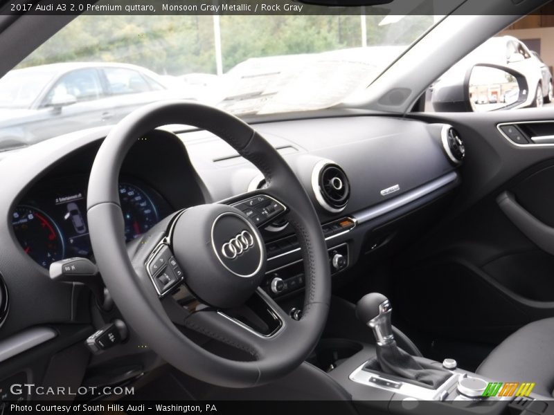 Monsoon Gray Metallic / Rock Gray 2017 Audi A3 2.0 Premium quttaro