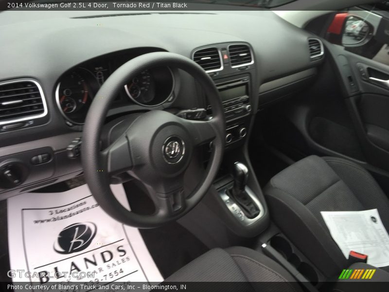 Tornado Red / Titan Black 2014 Volkswagen Golf 2.5L 4 Door
