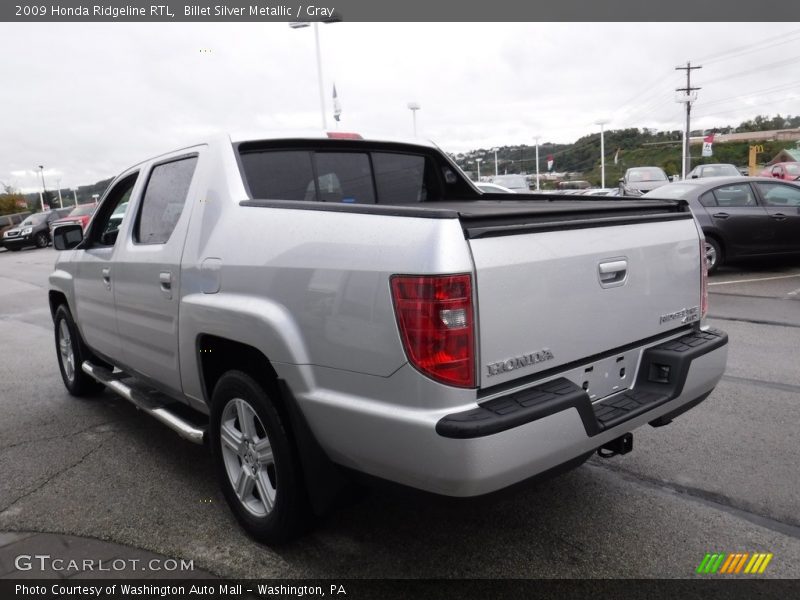 Billet Silver Metallic / Gray 2009 Honda Ridgeline RTL