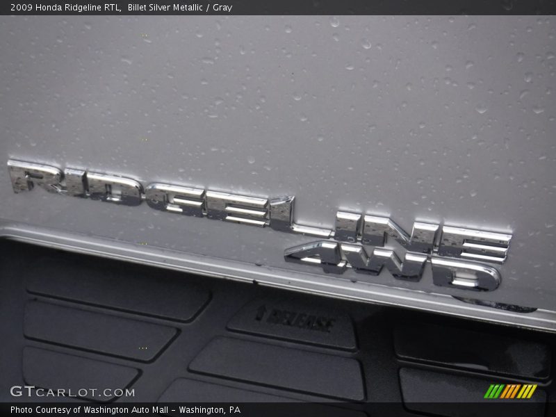 Billet Silver Metallic / Gray 2009 Honda Ridgeline RTL