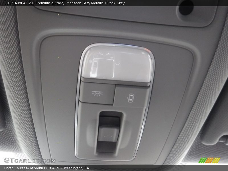 Monsoon Gray Metallic / Rock Gray 2017 Audi A3 2.0 Premium quttaro
