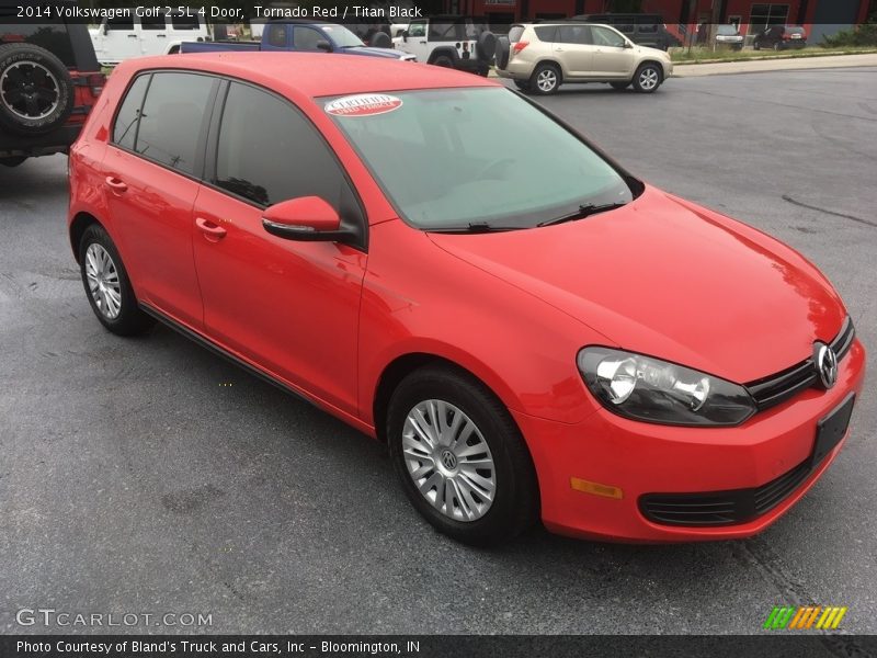 Tornado Red / Titan Black 2014 Volkswagen Golf 2.5L 4 Door