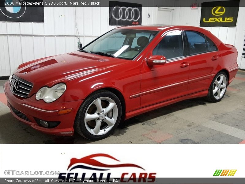 Mars Red / Black 2006 Mercedes-Benz C 230 Sport