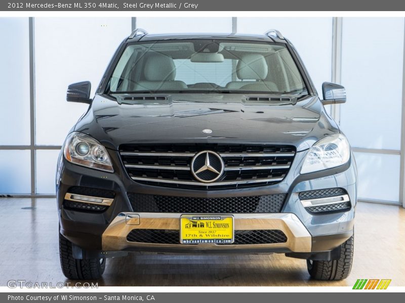 Steel Grey Metallic / Grey 2012 Mercedes-Benz ML 350 4Matic