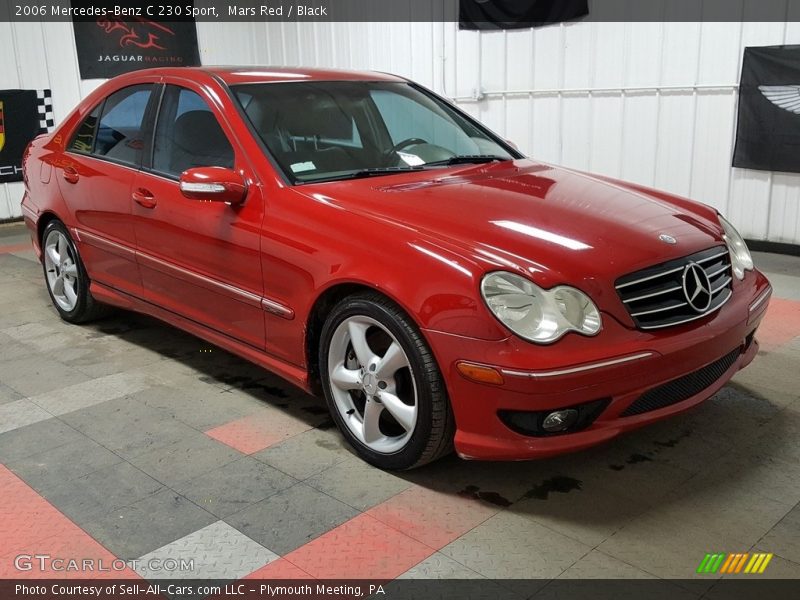 Mars Red / Black 2006 Mercedes-Benz C 230 Sport