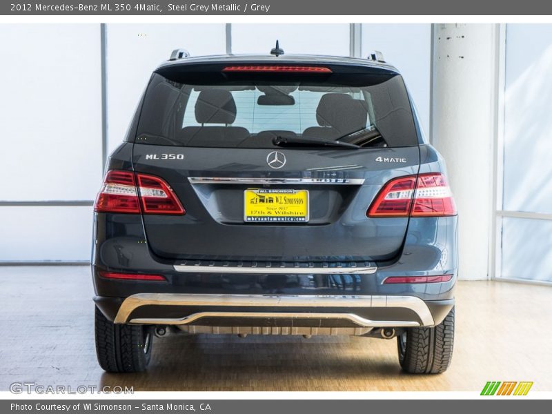 Steel Grey Metallic / Grey 2012 Mercedes-Benz ML 350 4Matic