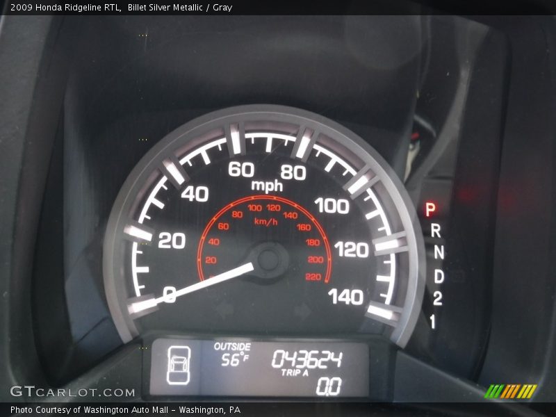 Billet Silver Metallic / Gray 2009 Honda Ridgeline RTL