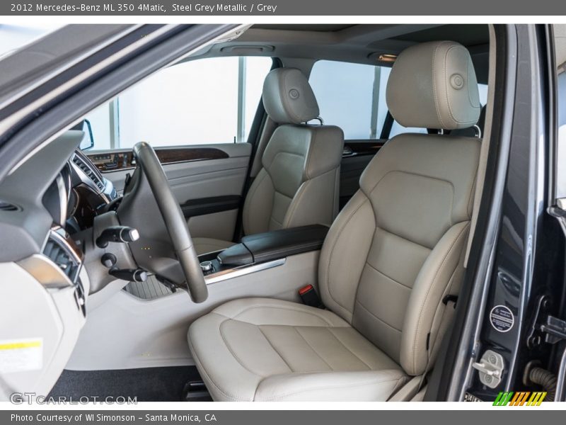 Steel Grey Metallic / Grey 2012 Mercedes-Benz ML 350 4Matic