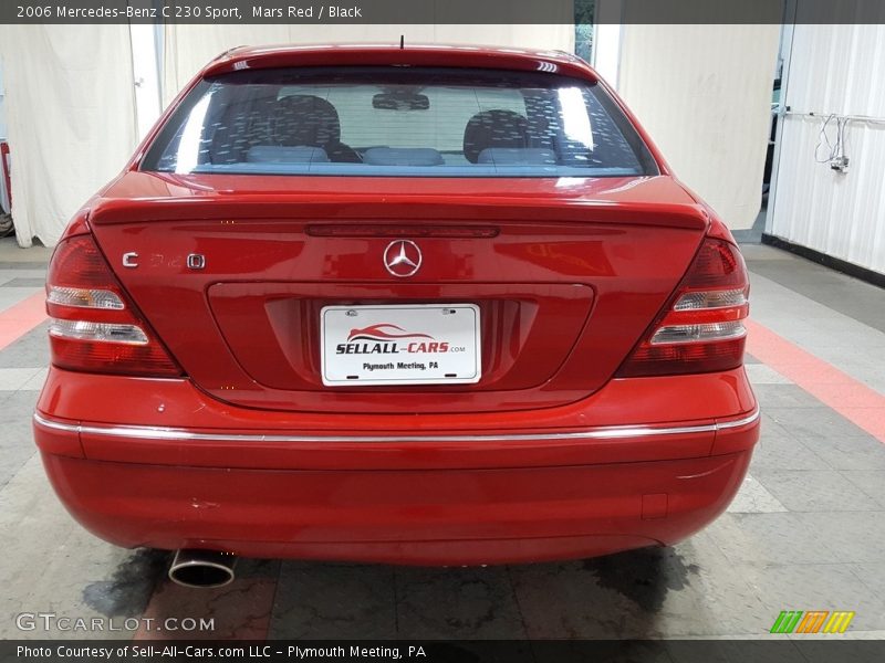 Mars Red / Black 2006 Mercedes-Benz C 230 Sport