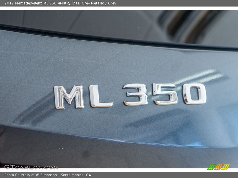 Steel Grey Metallic / Grey 2012 Mercedes-Benz ML 350 4Matic