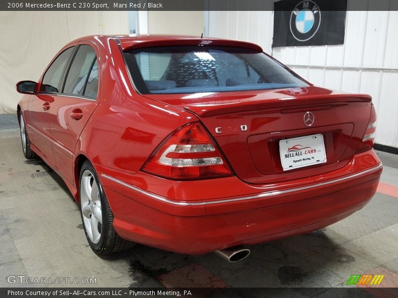 Mars Red / Black 2006 Mercedes-Benz C 230 Sport