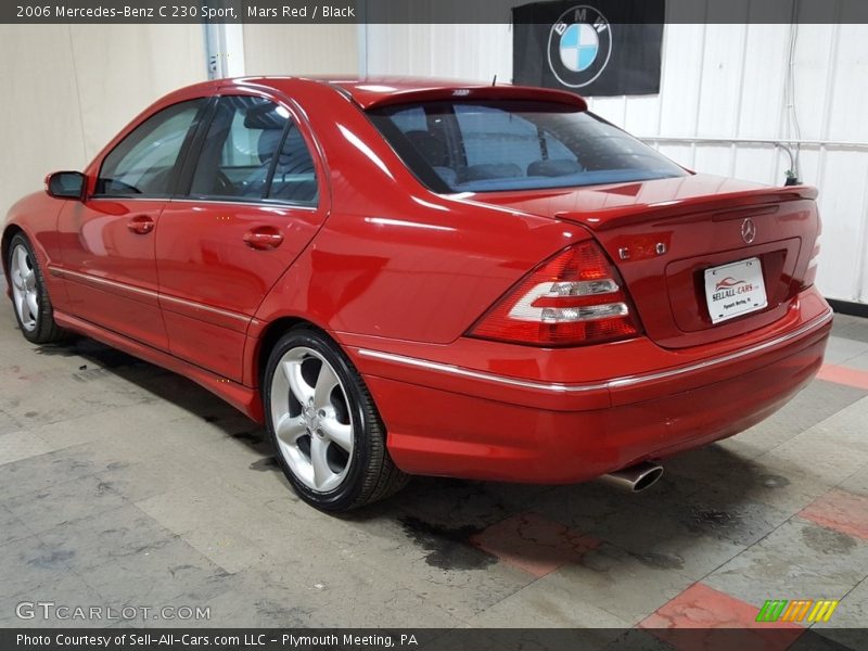 Mars Red / Black 2006 Mercedes-Benz C 230 Sport