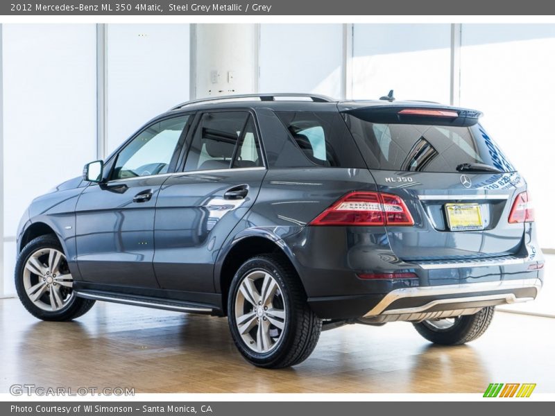 Steel Grey Metallic / Grey 2012 Mercedes-Benz ML 350 4Matic