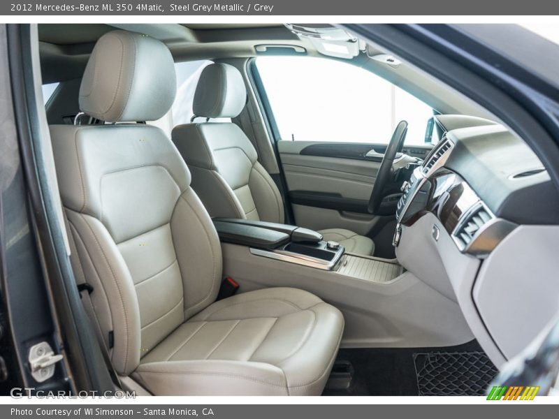 Steel Grey Metallic / Grey 2012 Mercedes-Benz ML 350 4Matic
