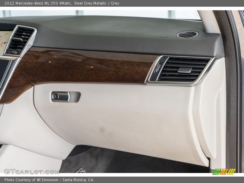 Steel Grey Metallic / Grey 2012 Mercedes-Benz ML 350 4Matic