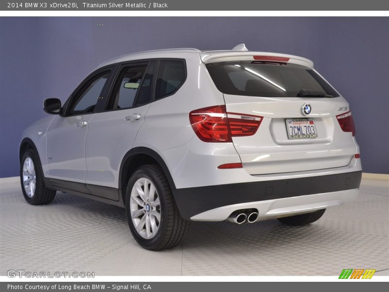 Titanium Silver Metallic / Black 2014 BMW X3 xDrive28i