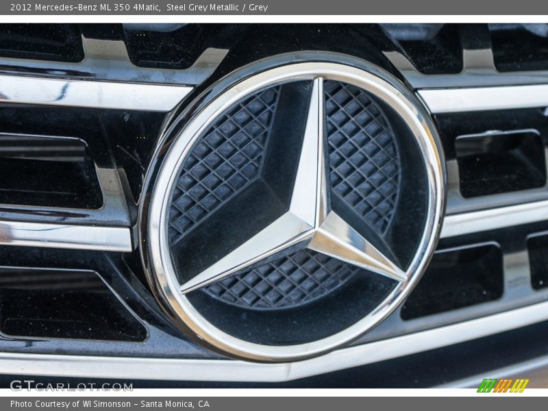 Steel Grey Metallic / Grey 2012 Mercedes-Benz ML 350 4Matic