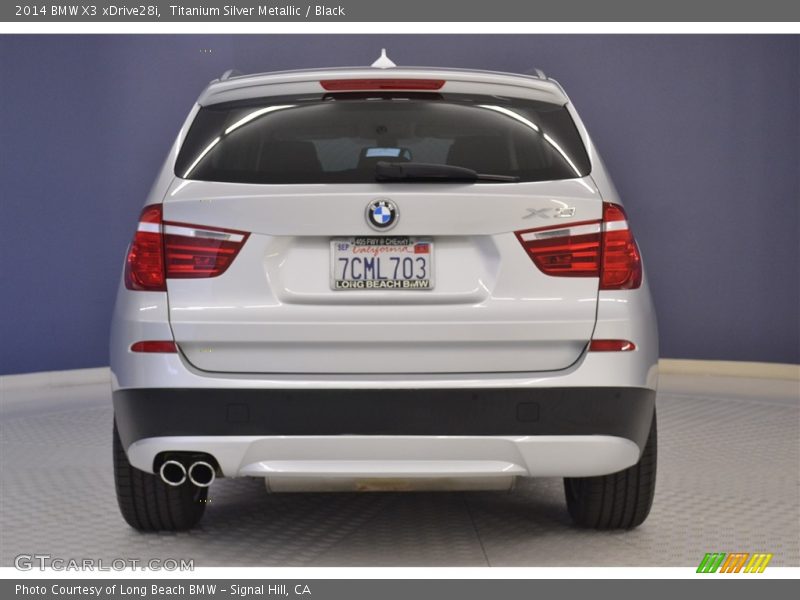 Titanium Silver Metallic / Black 2014 BMW X3 xDrive28i