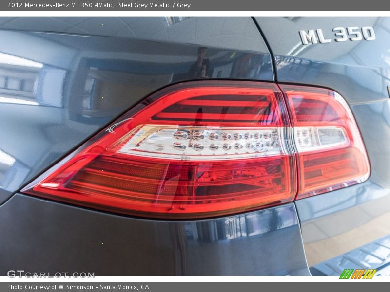 Steel Grey Metallic / Grey 2012 Mercedes-Benz ML 350 4Matic