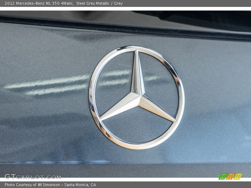 Steel Grey Metallic / Grey 2012 Mercedes-Benz ML 350 4Matic